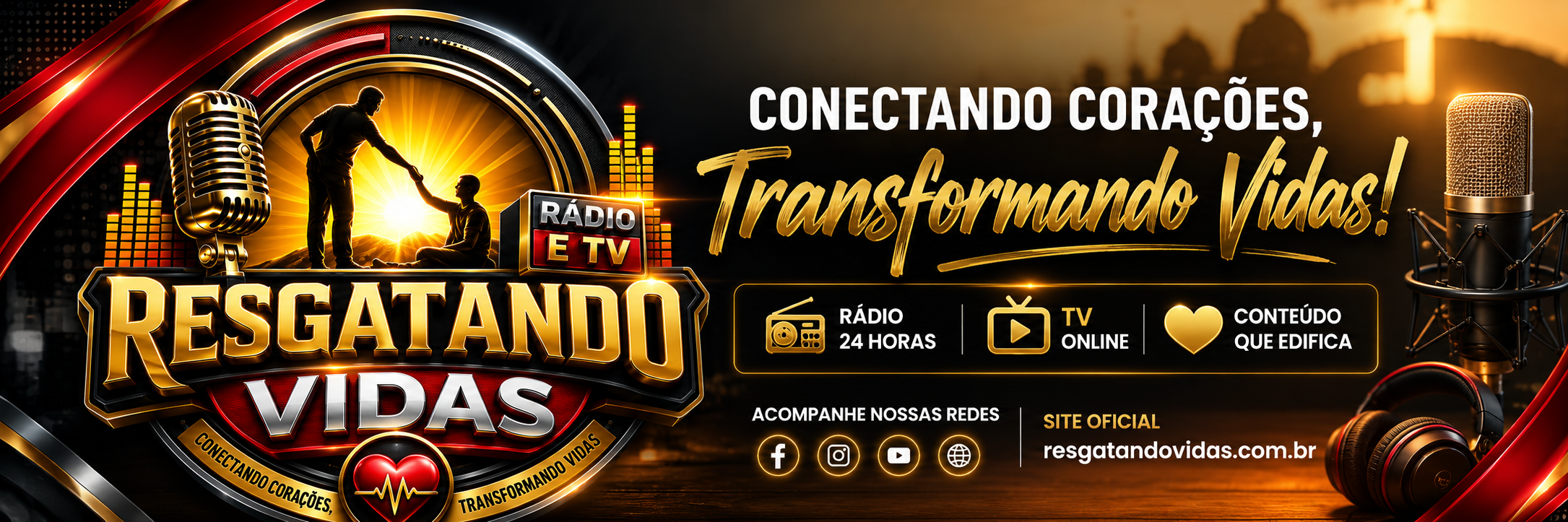 Ouça nossa Rádio Resgatando Vidas